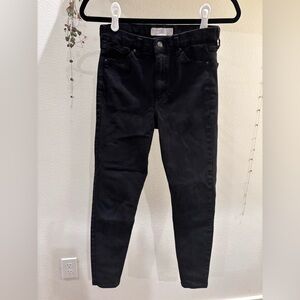 Topshop high rise Jamie skinny jeans black